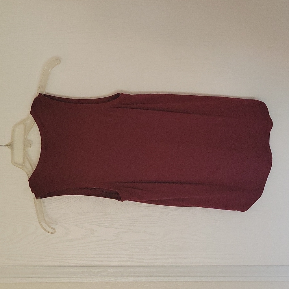 🟣 Maroon floral tank top - Picture 3 of 3